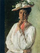 Chase, William Merritt Woman in White oil painting artist